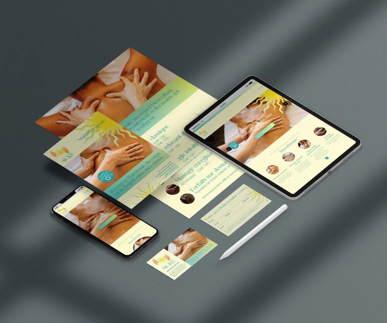 communication branding aure massotherapeute