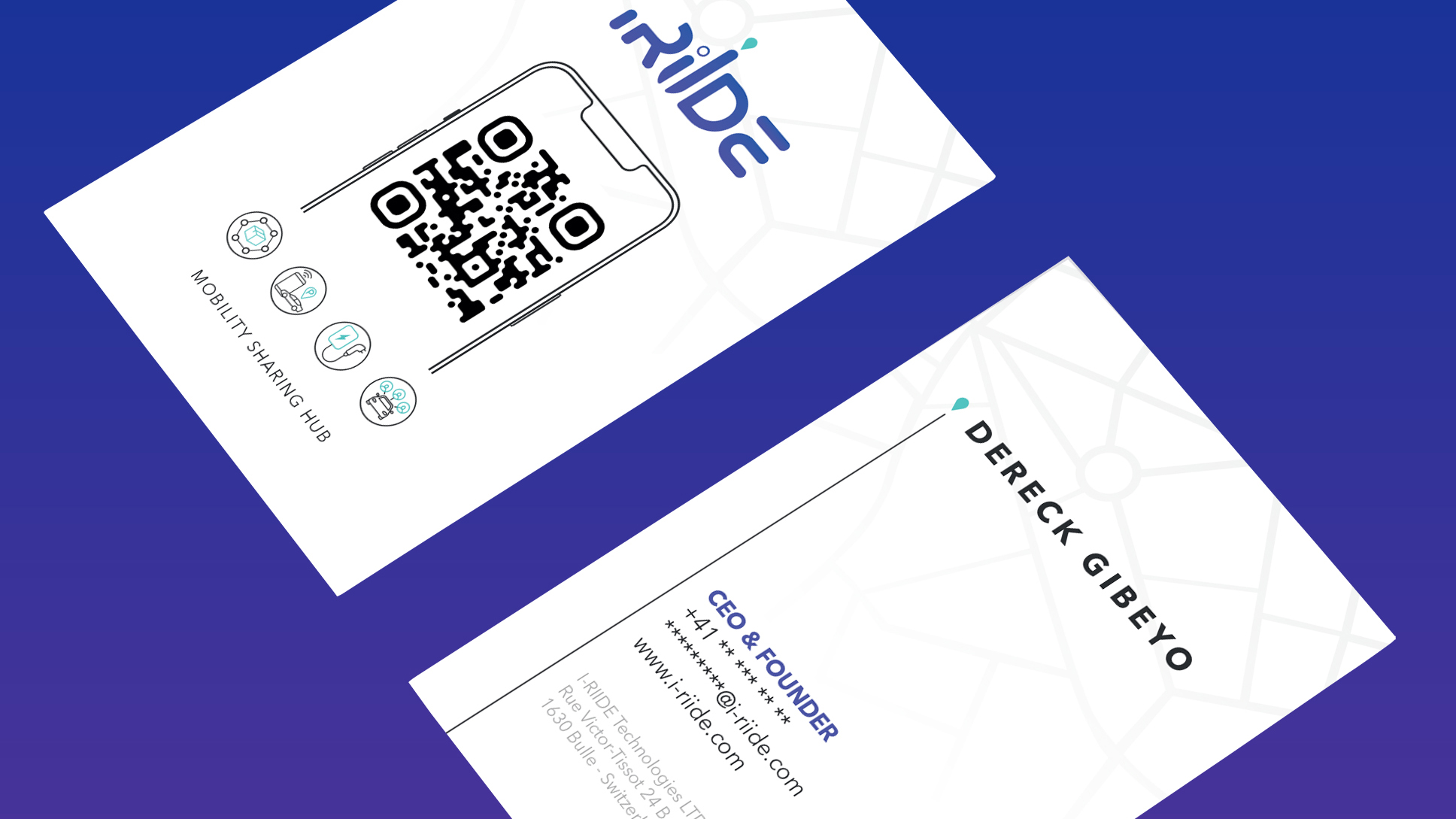 business card iriide geneva