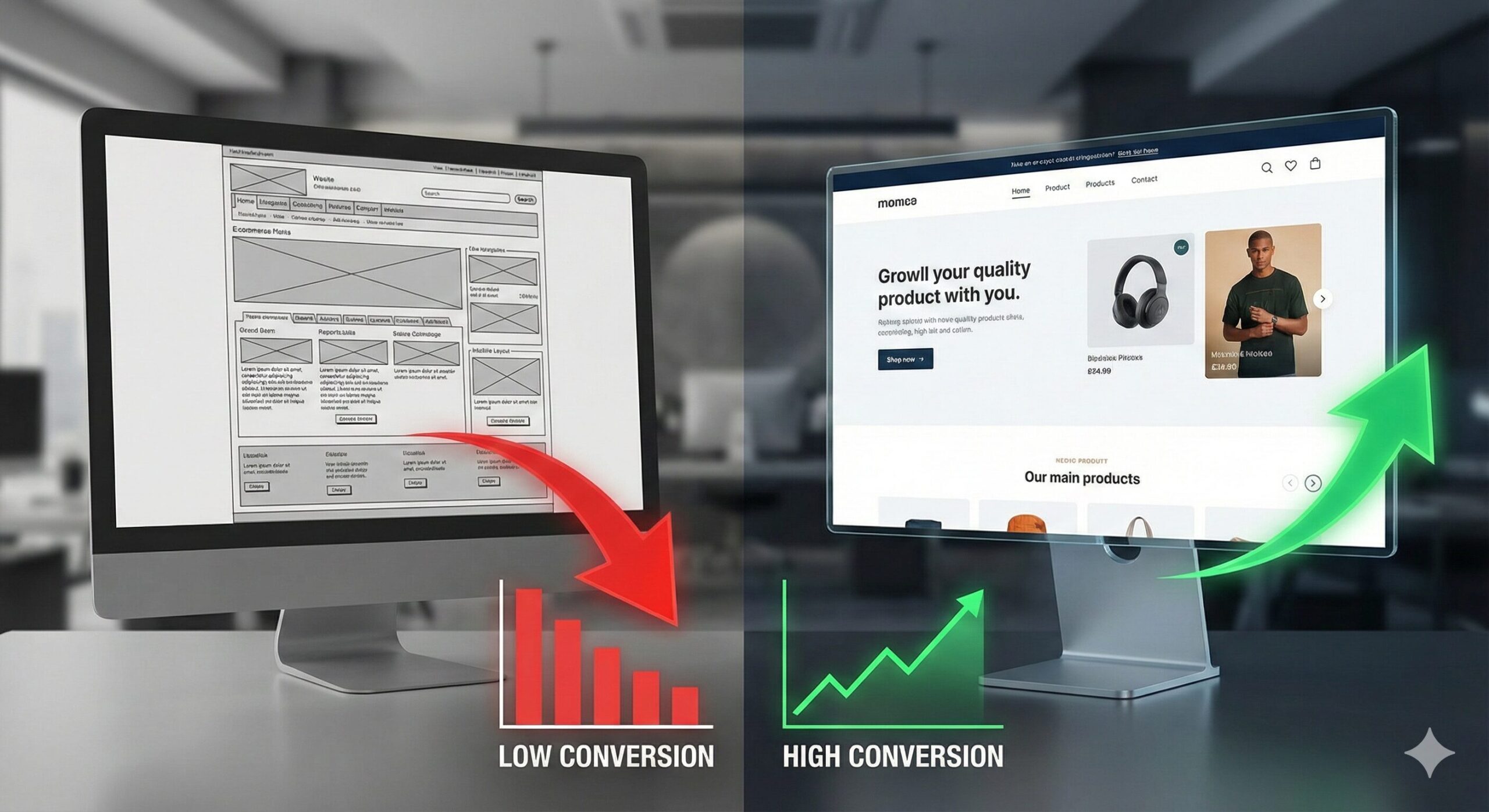Un bon Design est synonyme de meilleures Conversions